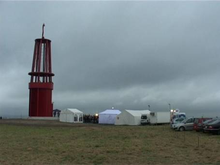 Moers : Halde Rheinpreussen, Einweihung der Grubenlampe